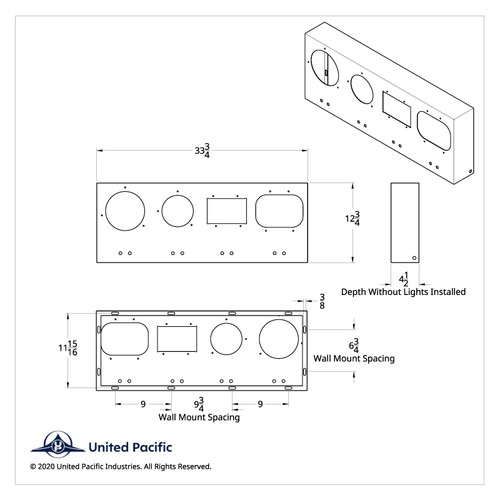 United Pacific Light Display - 7", 5-3/4", 4"x6", 5"x7" United Pacific Light Display - 7", 5-3/4", 4"x6", 5"x7"