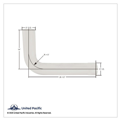 Aluminized 90 Degree Exhaust Elbow For Freightliner 04-09833-006 Aluminized 90 Degree Exhaust Elbow For Freightliner 04-09833-006