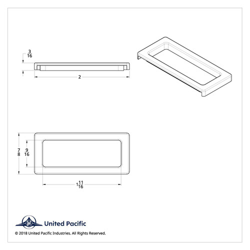 International Center Warning Light Trim International Center Warning Light Trim