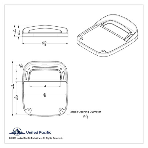 Universal Combination Tail Light Bezel Universal Combination Tail Light Bezel