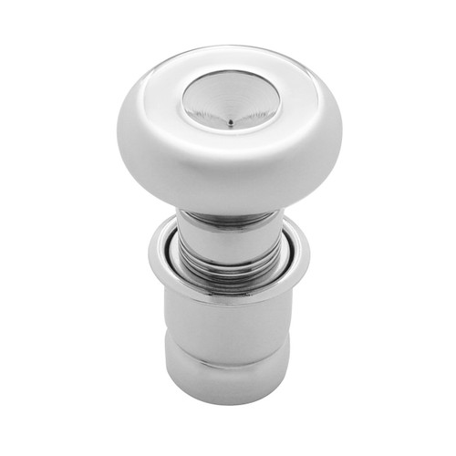 Chrome Deluxe Cigarette Lighter With Indented Center Chrome Deluxe Cigarette Lighter With Indented Center