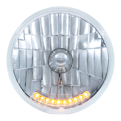 7" Crystal Headlight With 10 Amber LED Position Lights 7" Crystal Headlight With 10 Amber LED Position Lights
