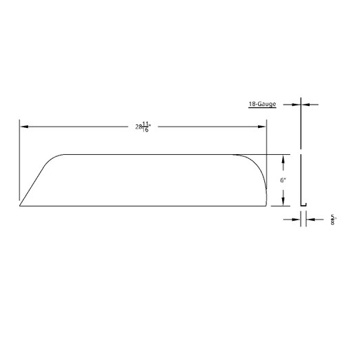 Stainless 6" Chopped Window Trim For 2008-2017 Freightliner Cascadia Stainless 6" Chopped Window Trim For 2008-2017 Freightliner Cascadia