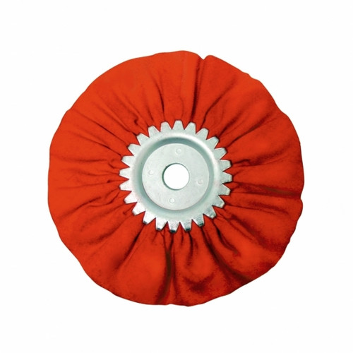 6" Red Treated Airway Buff - 3/4" Arbor 6" Red Treated Airway Buff - 3/4" Arbor