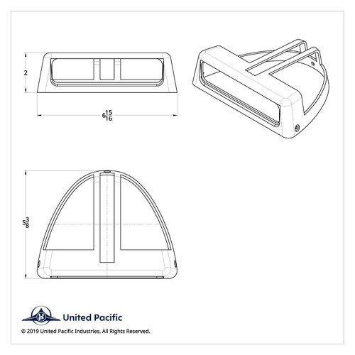Low Profile Turn Signal Cover For United Pacific LED Low Profile Signal Light Low Profile Turn Signal Cover For United Pacific LED Low Profile Signal Light