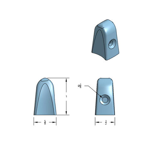 Chrome Plastic A/C & Heater Control Slide Knobs For 1967-1987 Peterbilt 359 (Card of 3) Chrome Plastic A/C & Heater Control Slide Knobs For 1967-1987 Peterbilt 359 (Card of 3)