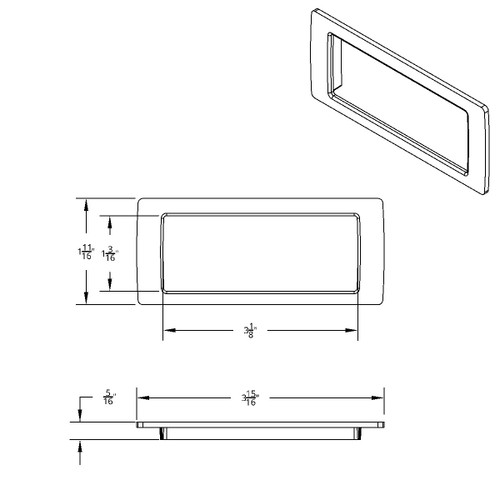 Chrome Dash Storage Pocket Trim for 2018-2025 Freightliner Cascadia Chrome Dash Storage Pocket Trim for 2018-2025 Freightliner Cascadia
