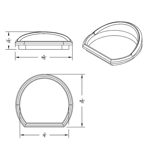 Chrome Plastic Speed/Tachometer Gauge Bezel For Peterbilt 579 (2013-2021) & 587 (2010-2016) Chrome Plastic Speed/Tachometer Gauge Bezel For Peterbilt 579 (2013-2021) & 587 (2010-2016)