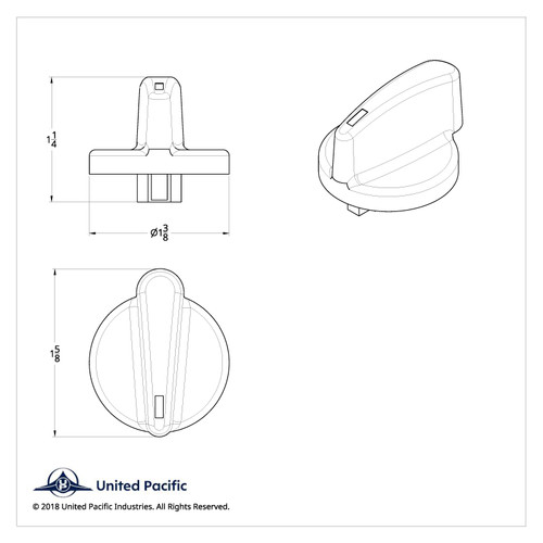 Chrome A/C & Heater Dial Knob For International 9900i/9400i/9200i (2000-2010) Chrome A/C & Heater Dial Knob For International 9900i/9400i/9200i (2000-2010)