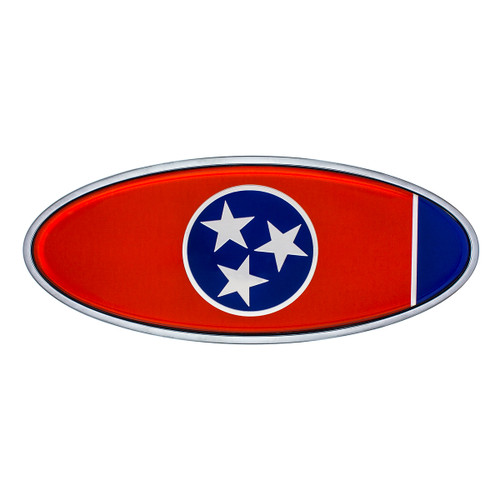 Chrome Die Cast Tennessee Flag Emblem Chrome Die Cast Tennessee Flag Emblem