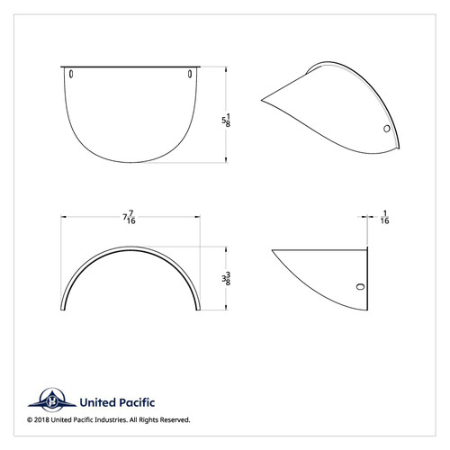 Stainless Steel Extended Style Visor For 7" Headlight Stainless Steel Extended Style Visor For 7" Headlight