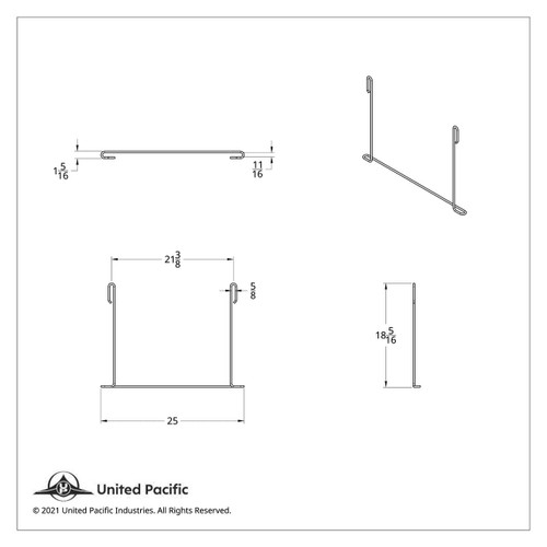 24" x 18" Stainless Anti-Sail Bracket 24" x 18" Stainless Anti-Sail Bracket