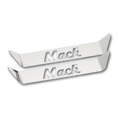 Stainless Upper Scuff Panel With Logo For Mack CH/CL Stainless Upper Scuff Panel With Logo For Mack CH/CL