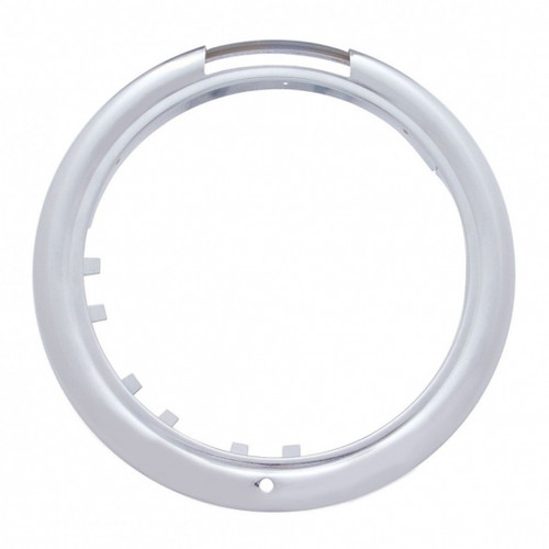 Stainless Classic Headlight Bezel With Turn Signal Cutout (Retail) Stainless Classic Headlight Bezel With Turn Signal Cutout (Retail)