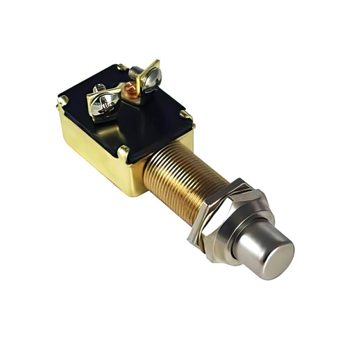 All Brass w/ Nickel Plate Starter 10 Amp 12V w/ 5/8" Mounting Stem 1 Pc. All Brass w/ Nickel Plate Starter 10 Amp 12V w/ 5/8" Mounting Stem 1 Pc.