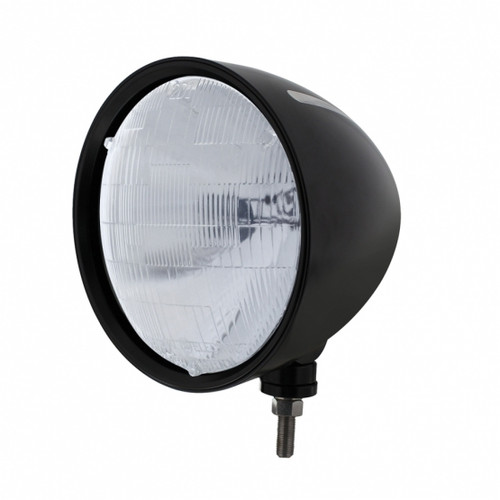 Black "Billet" Style Groove Headlight H6014 Bulb Black "Billet" Style Groove Headlight H6014 Bulb