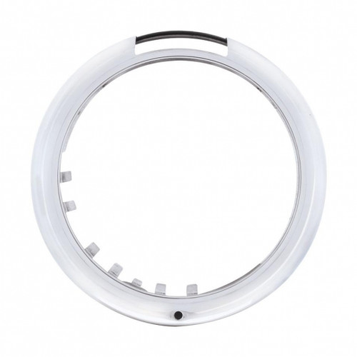 Stainless Steel "Classic" Headlight Bezel With LED Turn Signal Cutout Stainless Steel "Classic" Headlight Bezel With LED Turn Signal Cutout