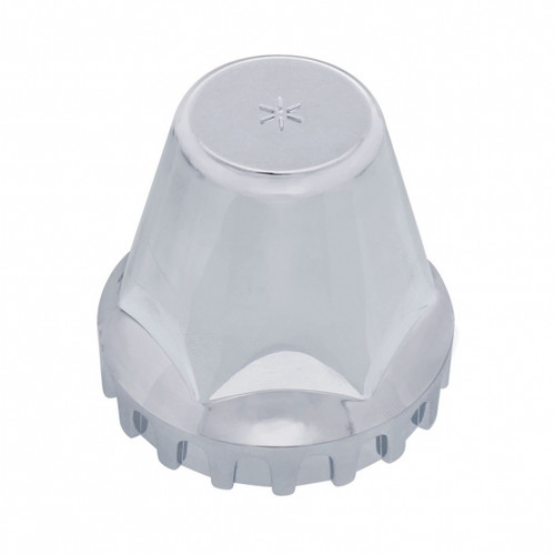 33mm X 2" Chrome Plastic "Low Rider" Nut Cover - Thread-On (Bulk) 33mm X 2" Chrome Plastic "Low Rider" Nut Cover - Thread-On (Bulk)