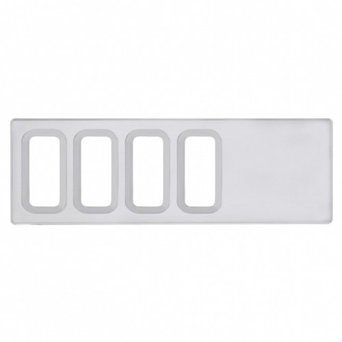 Chrome Plastic Dash Switch Panel Cover For International - 4 Openings Chrome Plastic Dash Switch Panel Cover For International - 4 Openings