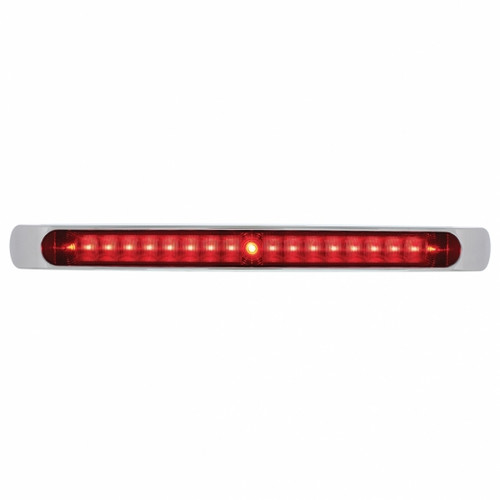 19 LED 17" Light Bar With Bezel (Stop, Turn & Tail) - Red LED/Red Lens 19 LED 17" Light Bar With Bezel (Stop, Turn & Tail) - Red LED/Red Lens