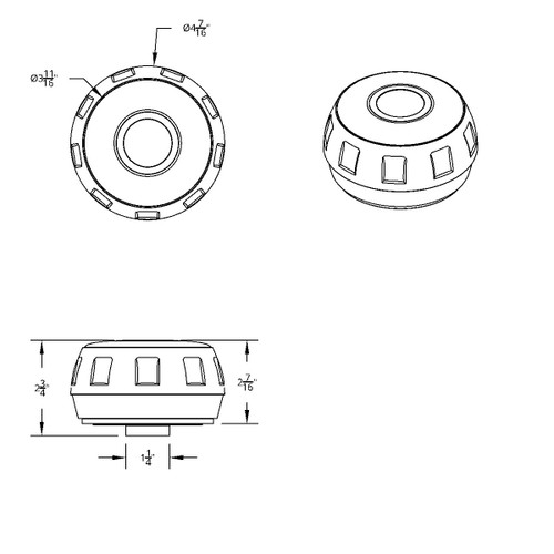 Chrome Steering Wheel Hub & Horn Button Kit For 2000 or Older Navistar International Chrome Steering Wheel Hub & Horn Button Kit For 2000 or Older Navistar International