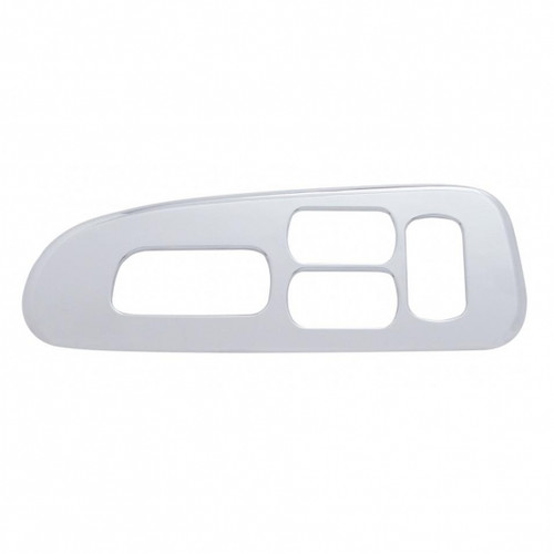 Chrome Plastic Window Switch Trim For 2008-2022 Peterbilt 389/388- Driver (4 Openings) Chrome Plastic Window Switch Trim For 2008-2022 Peterbilt 389/388- Driver (4 Openings)