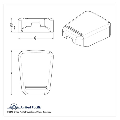 2006+ Peterbilt Diagnostic Plug Cover - Plain 2006+ Peterbilt Diagnostic Plug Cover - Plain