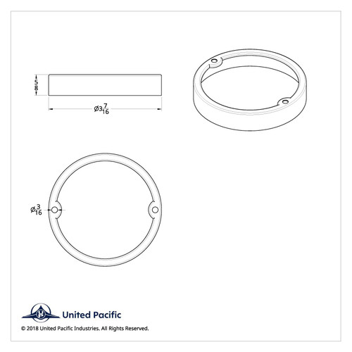 Stainless Round Cab Light Bezel Stainless Round Cab Light Bezel