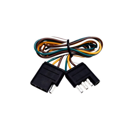 4-Way Flat Molded M/FM Trailer Connectors w/ Polarized Plugs, 1 Pc. 4-Way Flat Molded M/FM Trailer Connectors w/ Polarized Plugs, 1 Pc.