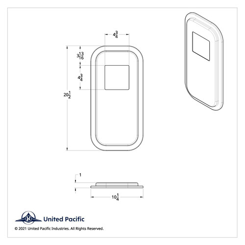 Peterbilt Stainless Steel Shift Plate Cover - 4-3/4" x 4-3/4" Opening Peterbilt Stainless Steel Shift Plate Cover - 4-3/4" x 4-3/4" Opening