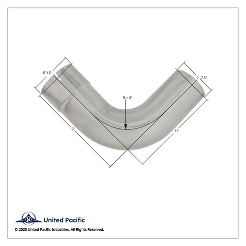 Aluminized 90 Degree Exhaust Elbow For Peterbilt 379 Aluminized 90 Degree Exhaust Elbow For Peterbilt 379