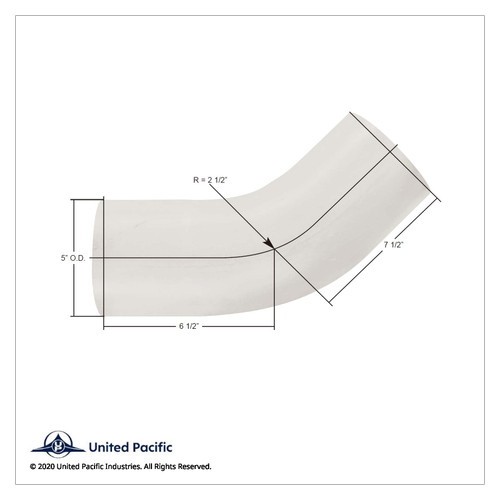Aluminized Steel 45 Degree Exhaust Elbow For Kenworth Aluminized Steel 45 Degree Exhaust Elbow For Kenworth