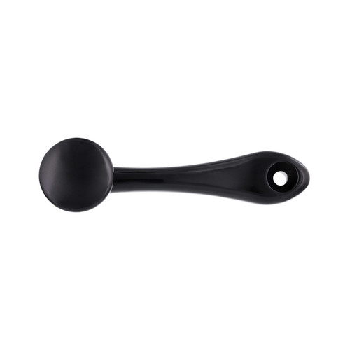 Black Die-Cast Window Crank With 16-Spline 7/16” OD Adapter - Plain Black Die-Cast Window Crank With 16-Spline 7/16” OD Adapter - Plain