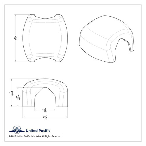 Freightliner Mirror Post Clamp Cover (2-Pack) Freightliner Mirror Post Clamp Cover (2-Pack)