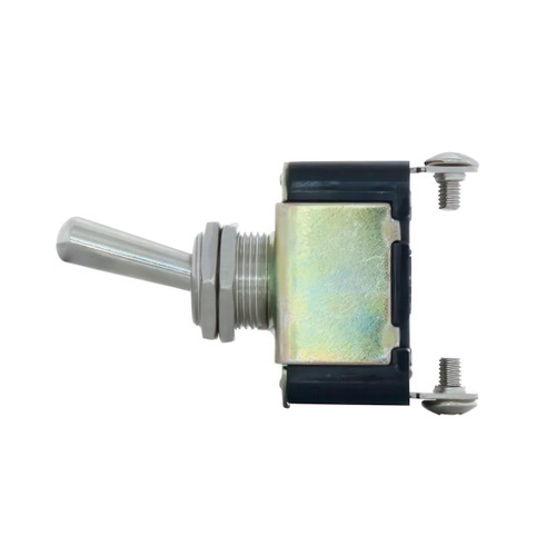 2 Pin, 10 Amp - 12V DC On-Off Metal Toggle Switch With 2 Screw Terminals 2 Pin, 10 Amp - 12V DC On-Off Metal Toggle Switch With 2 Screw Terminals
