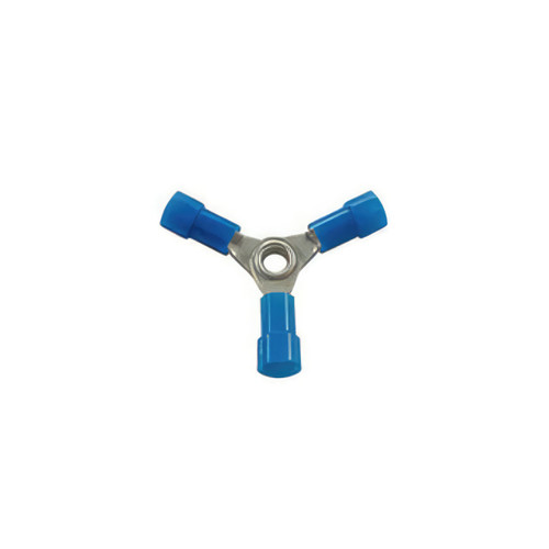 22-18 AWG 3-Way (Y) Vinyl Connector (4-Pack) 22-18 AWG 3-Way (Y) Vinyl Connector (4-Pack)