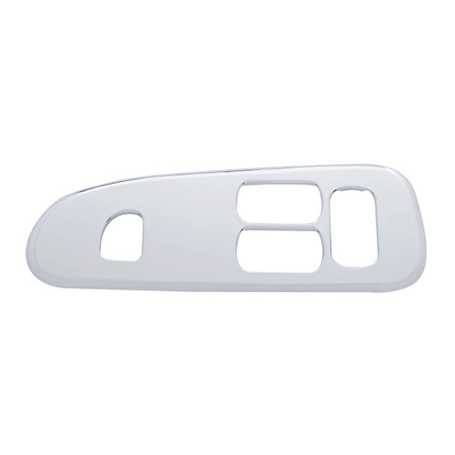 Chrome Plastic Window Switch Trim For 2008+ Peterbilt 389/388- Driver (3 Large & 1 Small Opening) Chrome Plastic Window Switch Trim For 2008+ Peterbilt 389/388- Driver (3 Large & 1 Small Opening)