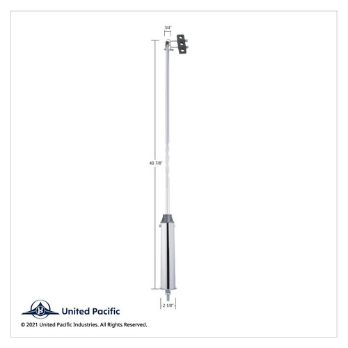 40" Chrome Light Duty Swivel Pogo Stick 40" Chrome Light Duty Swivel Pogo Stick