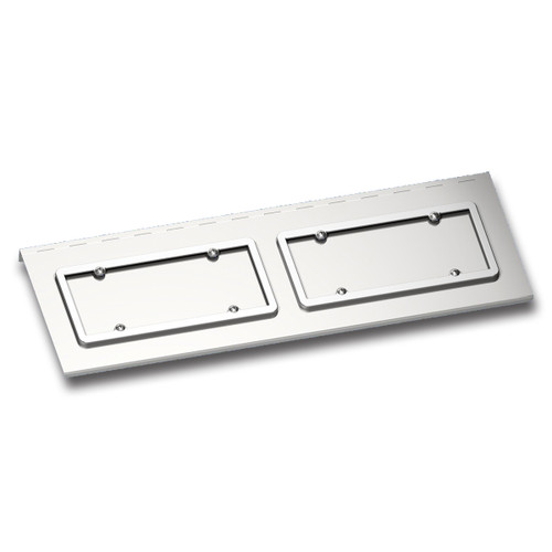 Stainless Dual License Plate/Swing Plate For Kenworth W900 With Texas Style Bum Stainless Dual License Plate/Swing Plate For Kenworth W900 With Texas Style Bum