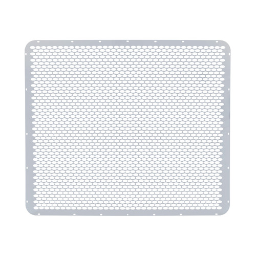 430 Stainless Grille Mesh For Peterbilt 379 With Extended Hood - Alternating Oval Holes 430 Stainless Grille Mesh For Peterbilt 379 With Extended Hood - Alternating Oval Holes