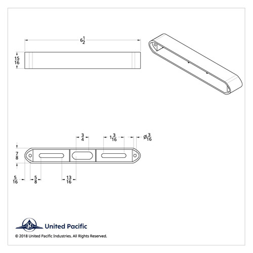 6-1/2" LED Light Bar Housing (Bulk) 6-1/2" LED Light Bar Housing (Bulk)