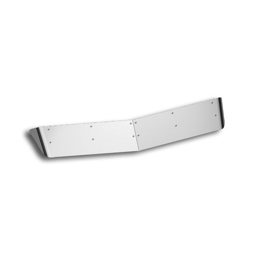 10" Stainless Drop Style Sunvisor For 2007-2024 Kenworth Aerocab With Curved Glass & B-Cab 10" Stainless Drop Style Sunvisor For 2007-2024 Kenworth Aerocab With Curved Glass & B-Cab