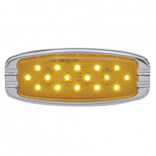 16 LED Retro Light (Clearance/Marker) - Flush Mount - Amber LED/Amber Lens 16 LED Retro Light (Clearance/Marker) - Flush Mount - Amber LED/Amber Lens