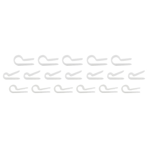 1/8",3/16",1/4" I.D. Assorted Natural Nylon Cable Clamps (18-Pack) 1/8",3/16",1/4" I.D. Assorted Natural Nylon Cable Clamps (18-Pack)
