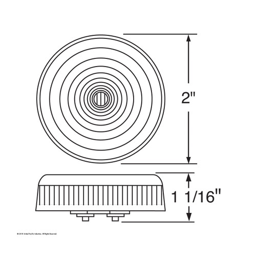 Single LED 2" Round Light (Clearance/Marker) - Amber LED/Amber Lens (Bulk) Single LED 2" Round Light (Clearance/Marker) - Amber LED/Amber Lens (Bulk)