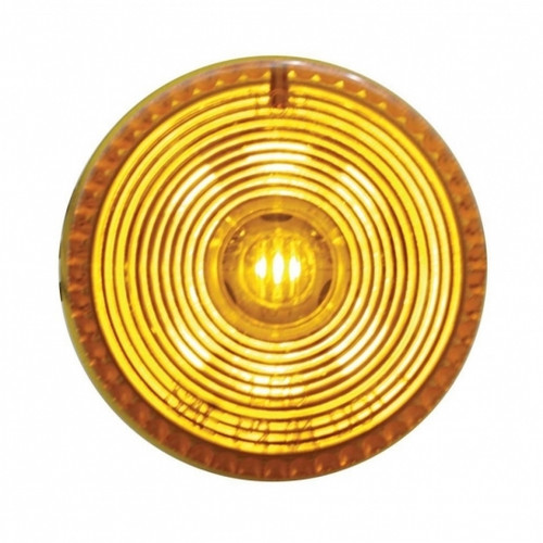 Single LED 2" Round Light (Clearance/Marker) - Amber LED/Amber Lens