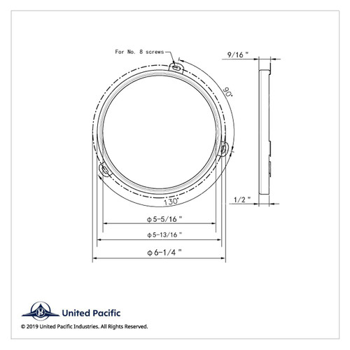 5-3/4" Headlight Retaining Ring (Bulk) 5-3/4" Headlight Retaining Ring (Bulk)