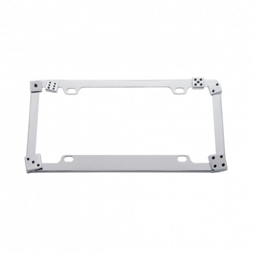 Dice License Plate Frame - Chrome Dice License Plate Frame - Chrome