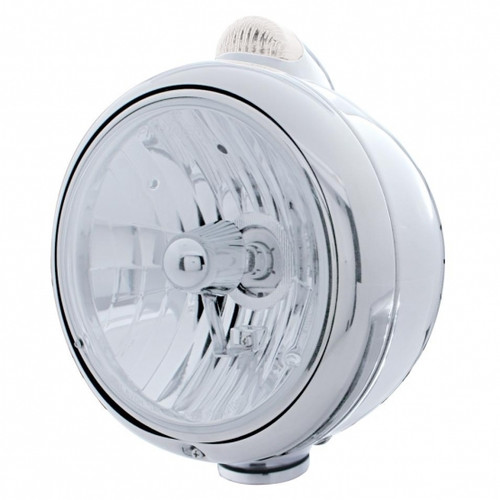 Chrome Guide 682-C Headlight Crystal H4 & Dual Mode LED Signal - Clear Lens Chrome Guide 682-C Headlight Crystal H4 & Dual Mode LED Signal - Clear Lens