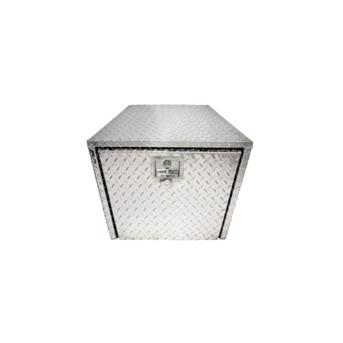24"L X 18"W X 18"H Aluminum Diamond Plate Tool Box 24"L X 18"W X 18"H Aluminum Diamond Plate Tool Box